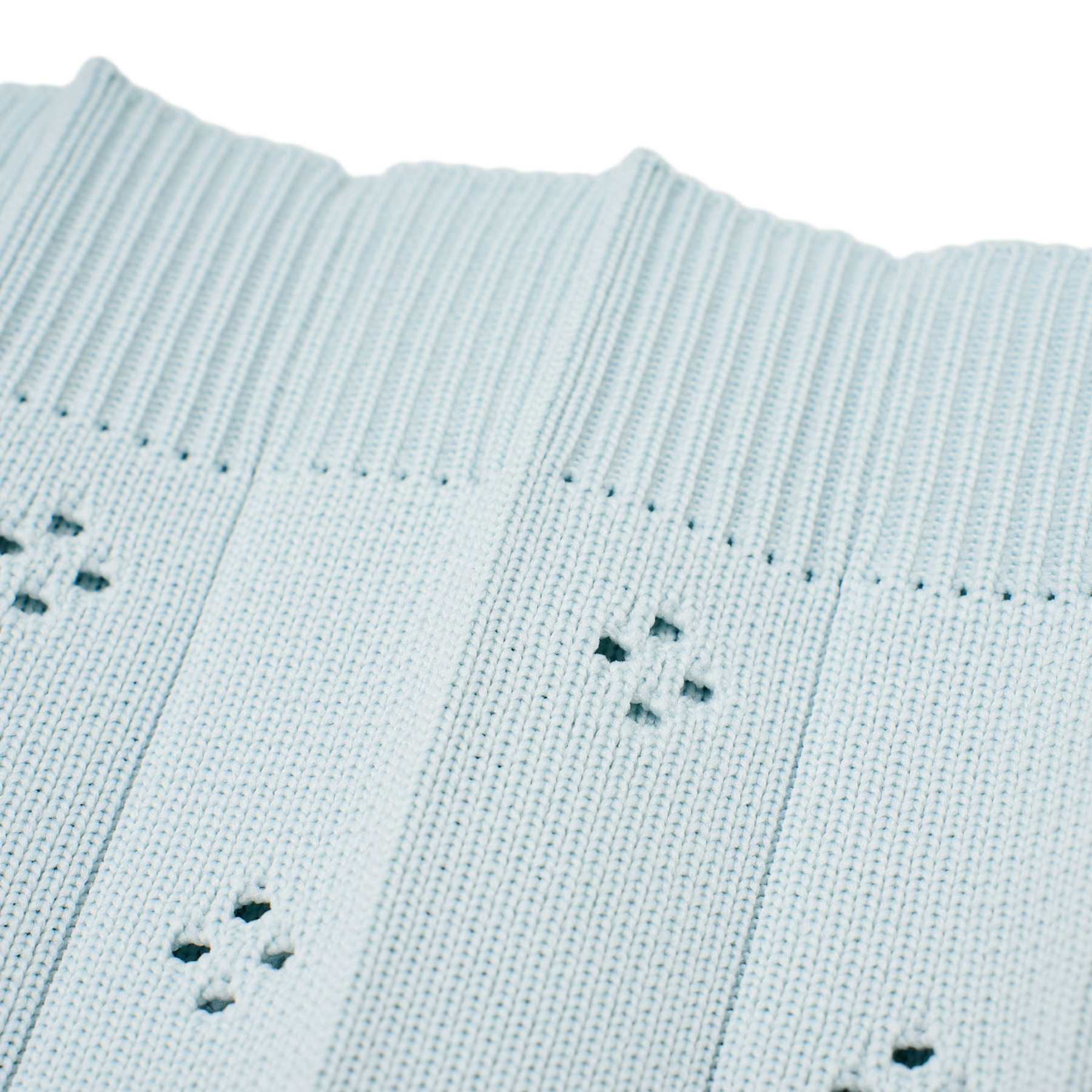 Fleur strikket taske - Ice Blue
